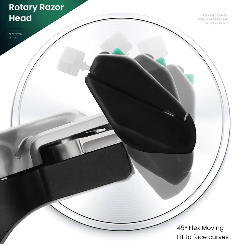 Men Gillette Vector Razor Series Male Manual Beard Remover 2-layer Blades 1 Shaver Holder 9 Razor Head Men's Razor