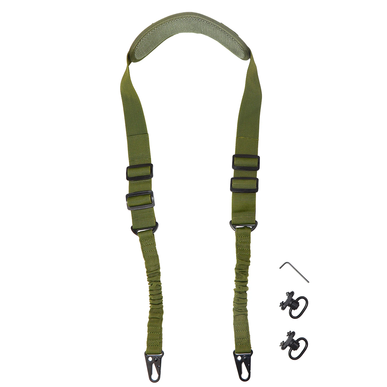 Manbily Nylon Multi-function Straps Adjustable Length Hunting Tactical QD Gun Strap for Outdoor Protective Slings