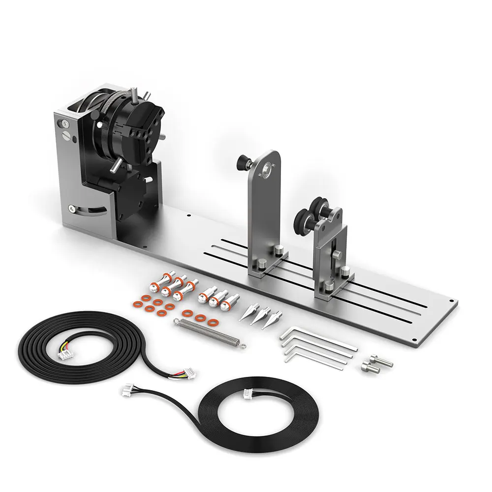 All-New 9-in-1 Micron-Level Rotary Attachment for Laser Engraver NEJE R6 A-Axis Quick Operation Chuck Rotary Roller Laser Rotary