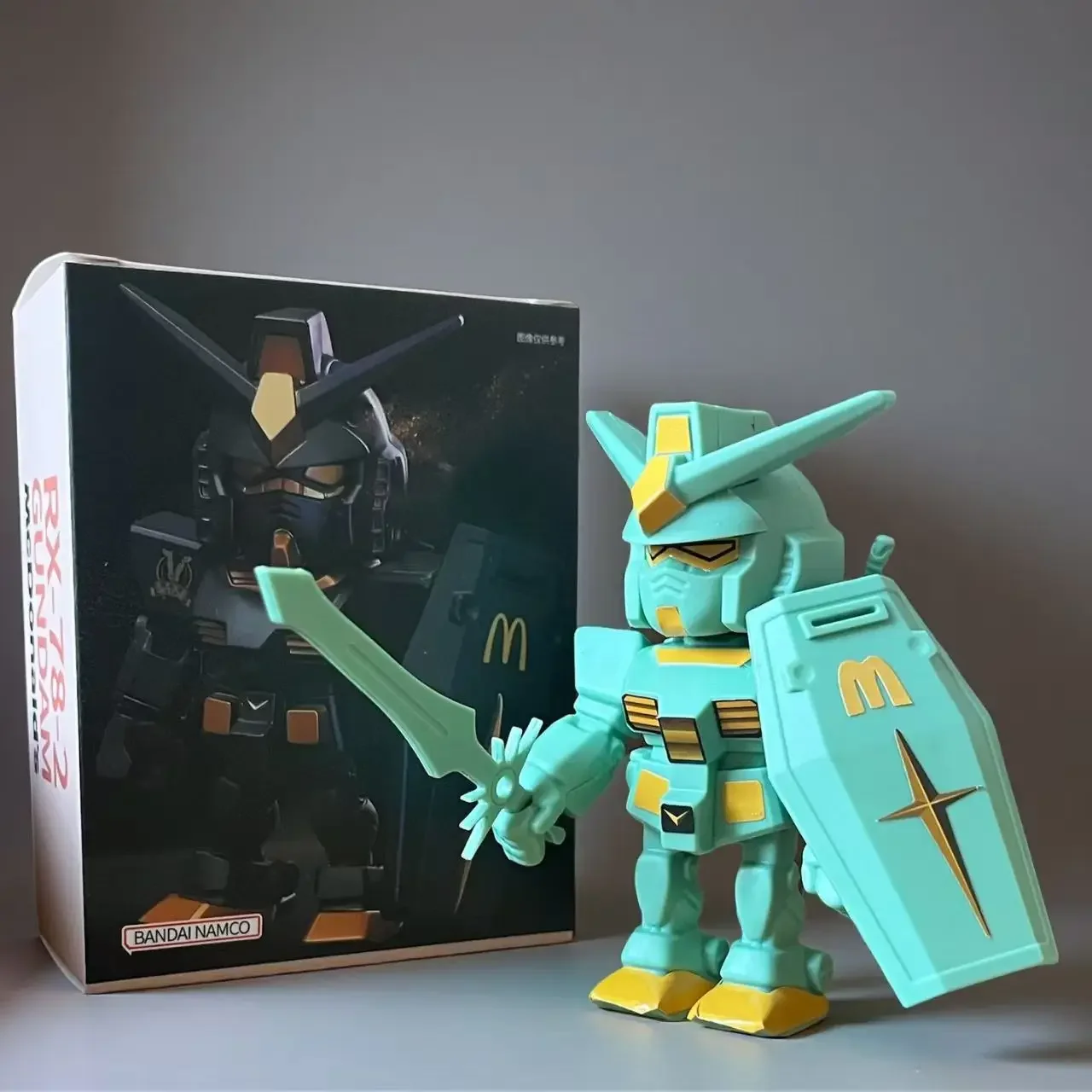Mcdonald Gundam Figuur Qmsv Rx-78-2 Ver Angus Mobiel Pak Actie Beeldje Verzamelbaar Model Standbeeld Robot Kits Car accessories - view 4