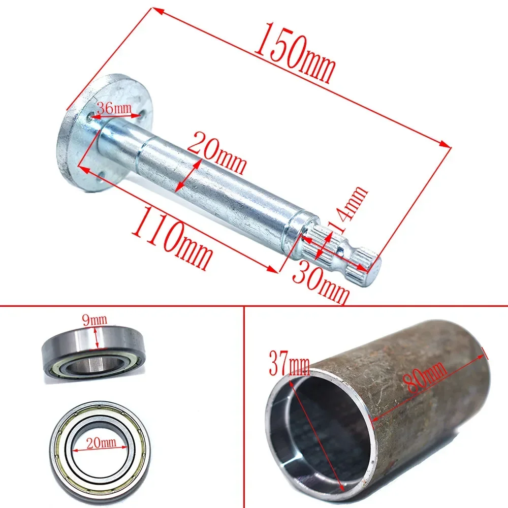 Steering wheel 3-hole base fixing seat shaft is used for refitting kart self-made four-wheel electric car steering accessories