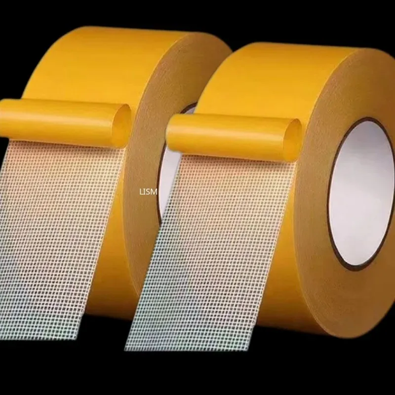 

5/10/20m Strong Fixation Double Sided Tape Heavy Duty Translucent Mesh Waterproof Traceless Powerful Grid Carpet Adhesive Tapes