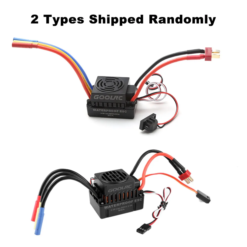 GoolRC-Moteur sans balais étanche, mise à niveau 3650, 4300KV, 60A, ensemble de chlore ESC étanche pour camion de voiture RC à échelle 1/10