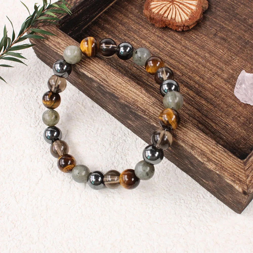 crystals and healing stones bracelets for women trendy jewelry holiday sister mom christmas gifts braclets Tigers eyes shungite