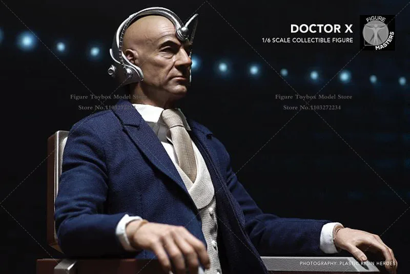 1/6 Collectible Professor X Movable Man Action Figure Marvel X-men Super Hero Doctor X Delicate Wheelchair 12\