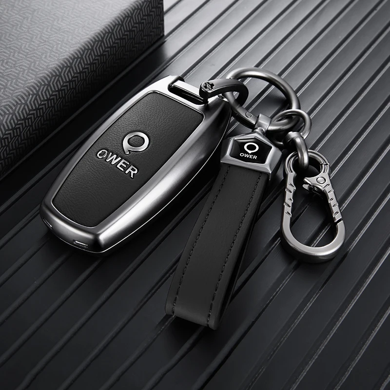 Car Key Case For GWM Cannon Poer Zinc Alloy Full Cover Anti Scratch Anti Fall Cannon Alpha Poer Sahar GWM Ute Car Accessories