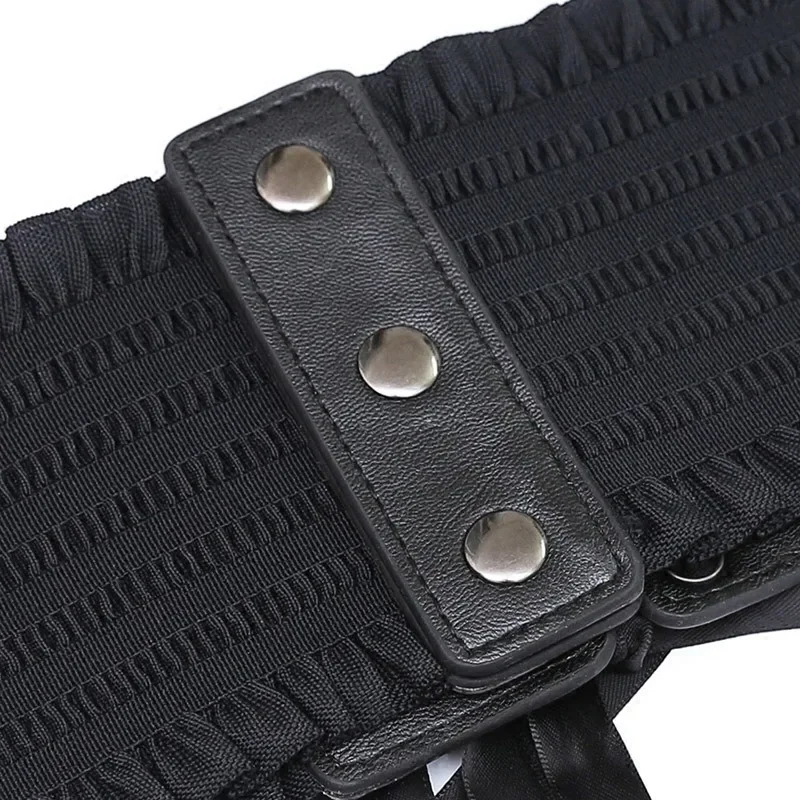 Women Fashion Stretch Belt Tassels Elastic Buckle Wide Dress Corset Waistband Women's High Waist Belt Wide Belts