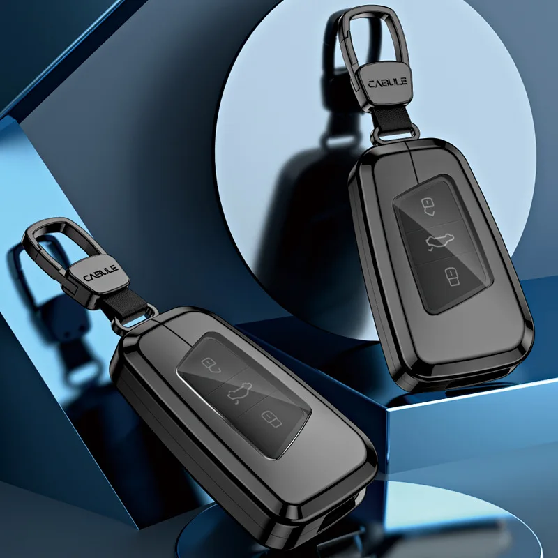 

High-End Full Cover Aluminum Alloy Key Case for Volkswagen New Magotan B8 New Passat CC - Car Interior Accessories