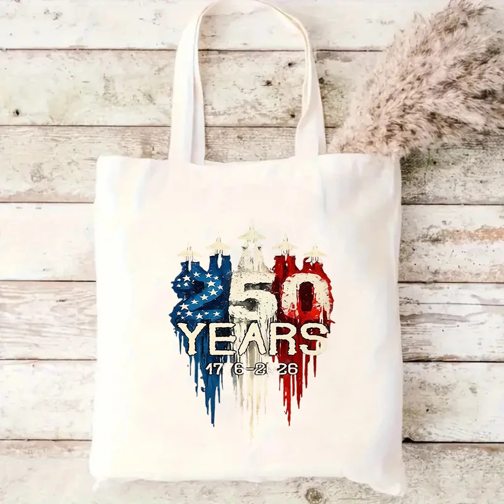 Our 1st Mother's Day Together Canvas Tote Bag, Baby Footprints and Red Hearts Design