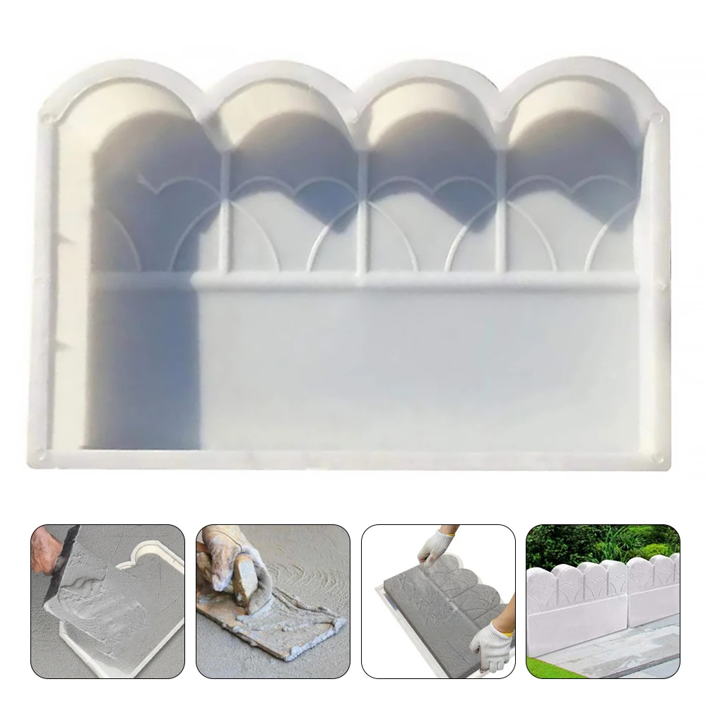 Kunststoff Zaun DIY Beton Formen Garten Gitter Rasen Ziegel Zement Form Outdoor Dekorative Wiederverwendbare Langlebige Zaun Kunststoff Form