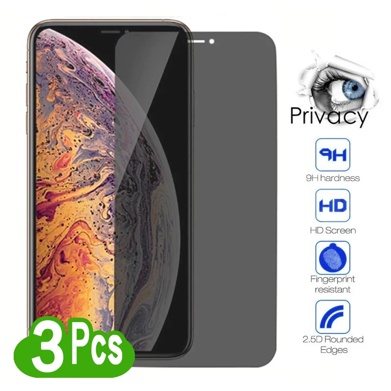 

3 шт., защитная пленка для экрана iPhone 11 12 13 PRO MAX X XS XR 7 8 15 14 Plus