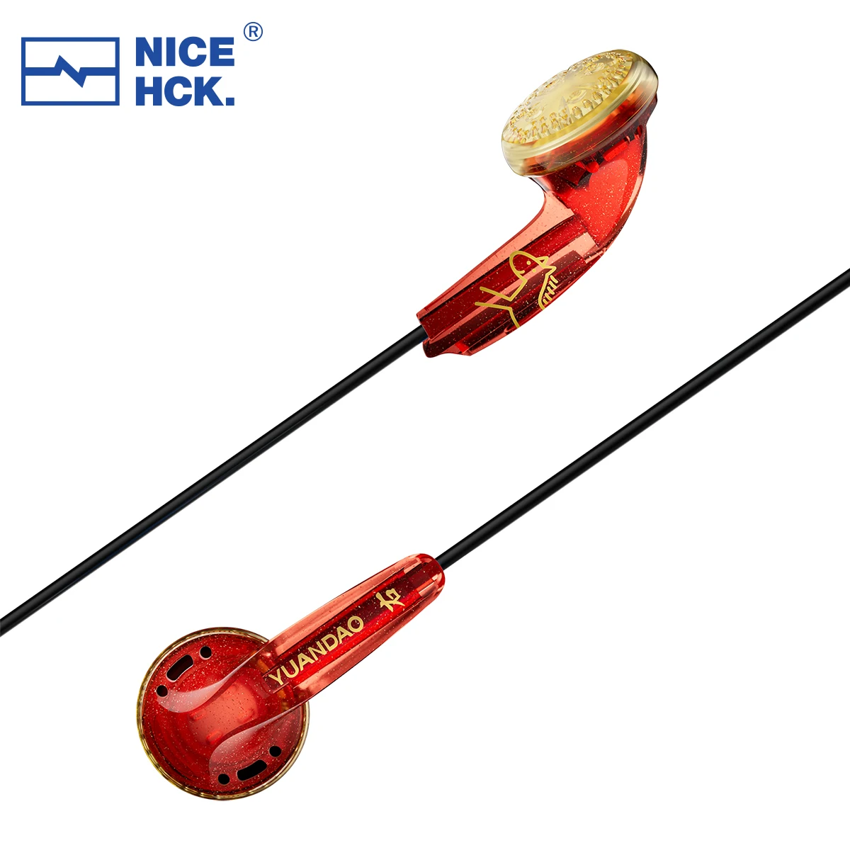 NICEHCK Edição de 10º Aniversário Fone de Ouvido com Fio com Driver Dinâmico PET de 15.4mm Plugue 3.5mm/Type-C para Áudio, Música, Jogos, Vídeo e Reuniões IEM