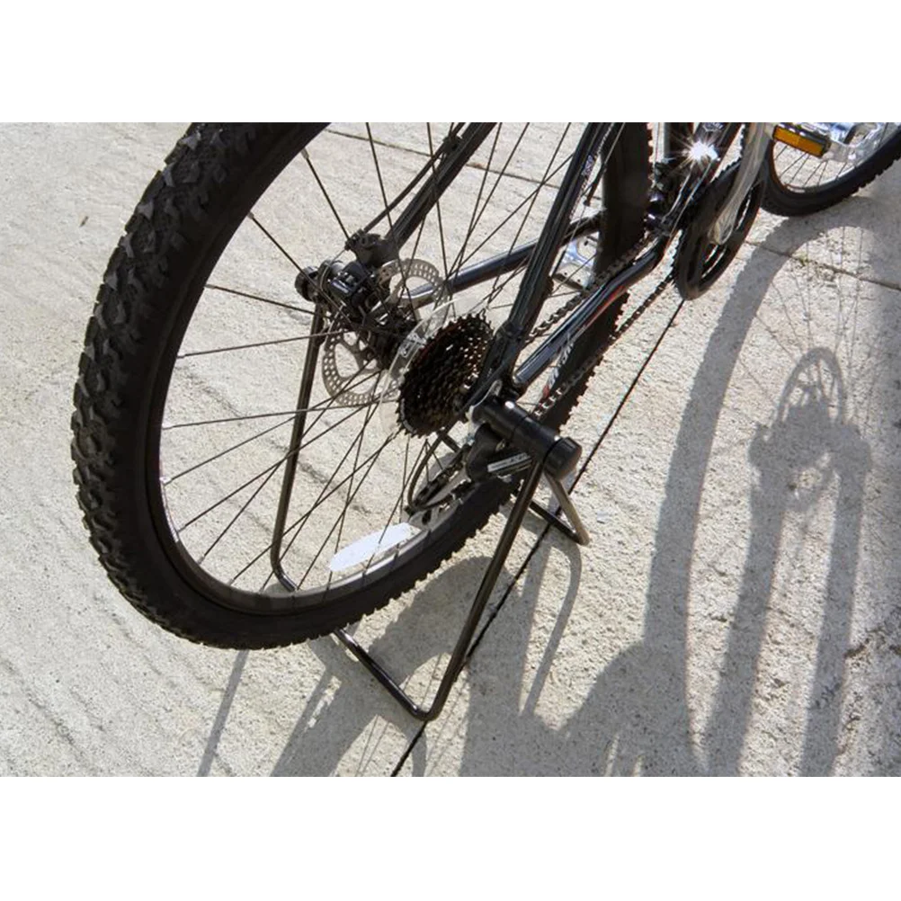 

Bicycle Display Stand Foldable Adjustable Bike Repair Stand For Road Mountain Bike Vertical Storage 2 Holding Rings Wheel Hub
