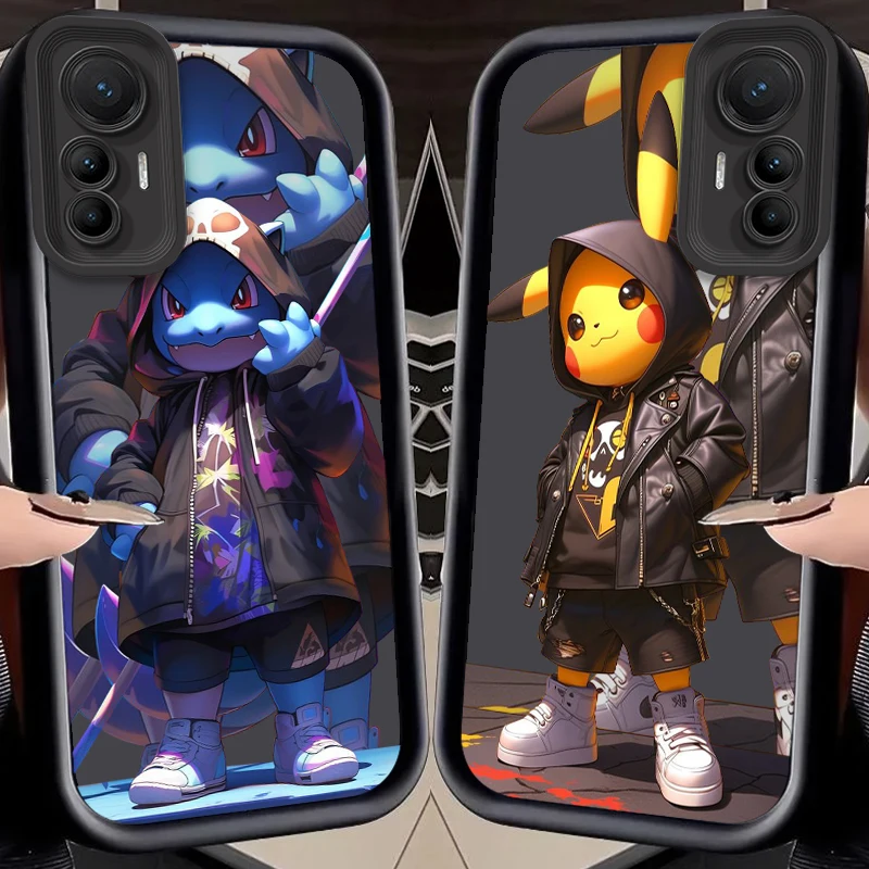 

Pokemon Cartoon Cute Cool Eye Ladder For Xiaomi MI 14 12T 11 Lite Poco M3 X5 X4 F5 F4 F3 F2 GT Pro 5G Soft Phone Case