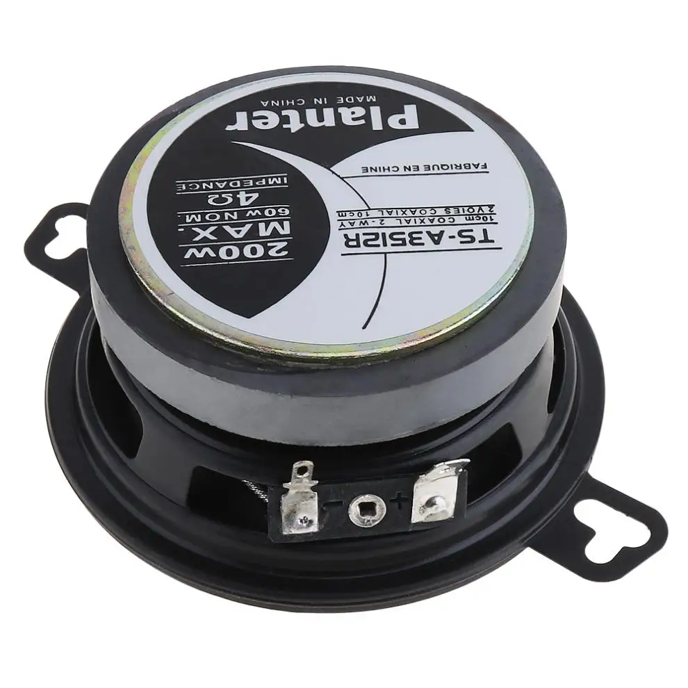 2 Stuks 3.5 Inch 12V 200W Universele Auto Hoorn Luidspreker Met Coaxiale Type En Volledige Frequentie Voor de Meeste Voertuig Audio Systeem