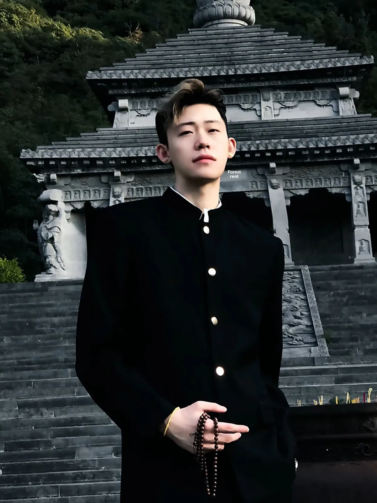 

New Chinese Sle Men's Suit Jaet Young Adstrative Wedding irt Jaet for Younger Generation Haome Zhongan Suit