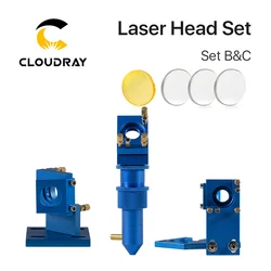 Cloudray K Series Blue Golden  CO2 Laser Head Set with Lens Mirror for 2030 4060 K40 Laser Engraving Cutting Machine