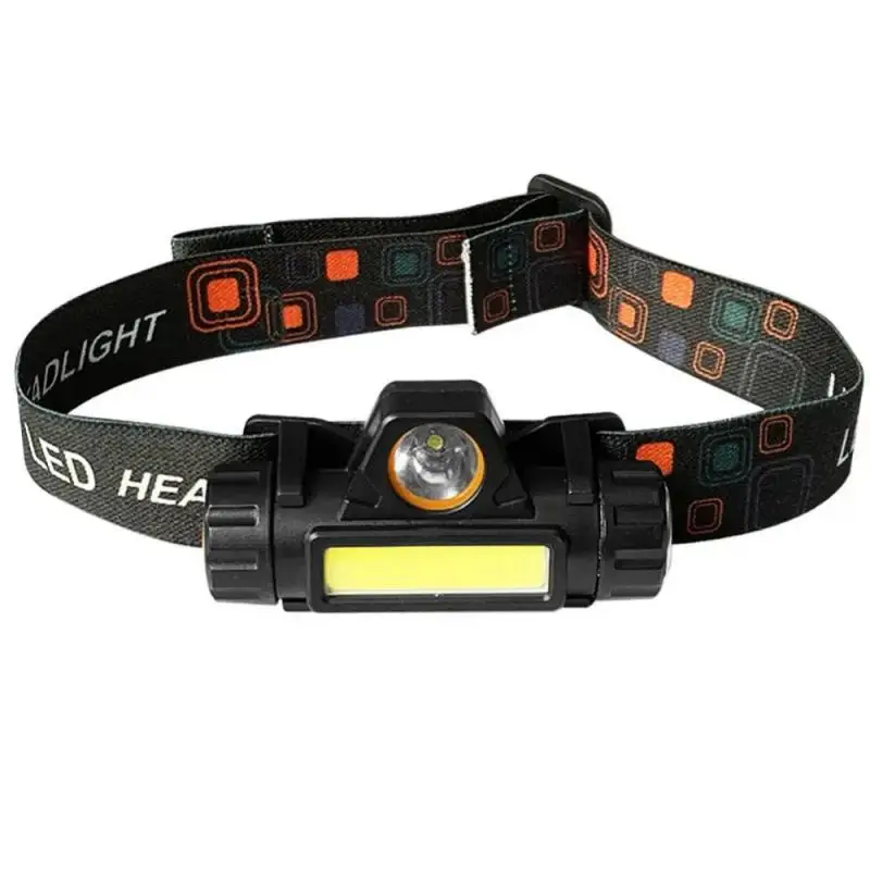 Imagem -06 - Cob Led Headlamp Torch Headwear Recarregável Lanterna ao ar Livre Impermeável Camping Pesca Lanterna de Mineração Farol com Ímã