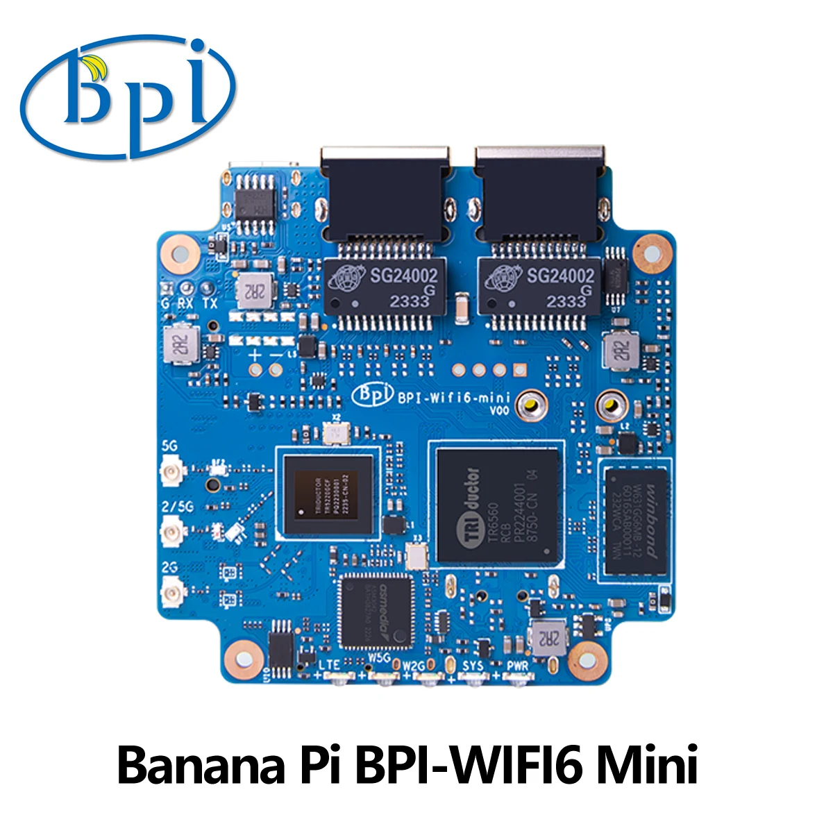 바나나 파이 BPI-WIFI6 미니 오픈 소스 라우터 트라이덕터 TR6560 TR5220 와이파이 SOC 듀얼 코어 ARM Cortex-A9, 1.2G Hz 스마트 라우팅 보드 