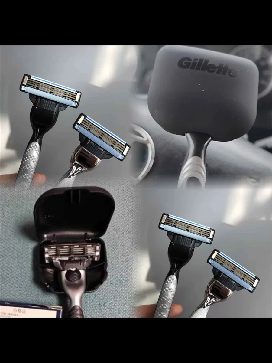 Gillette Rasierklingenkopf Reise-Schutzhülle Tragbar Mit Drainagelöchern Passend für Mach3 Fusion5 SkinGuard FlexBall Power Rasierer – Detail 6