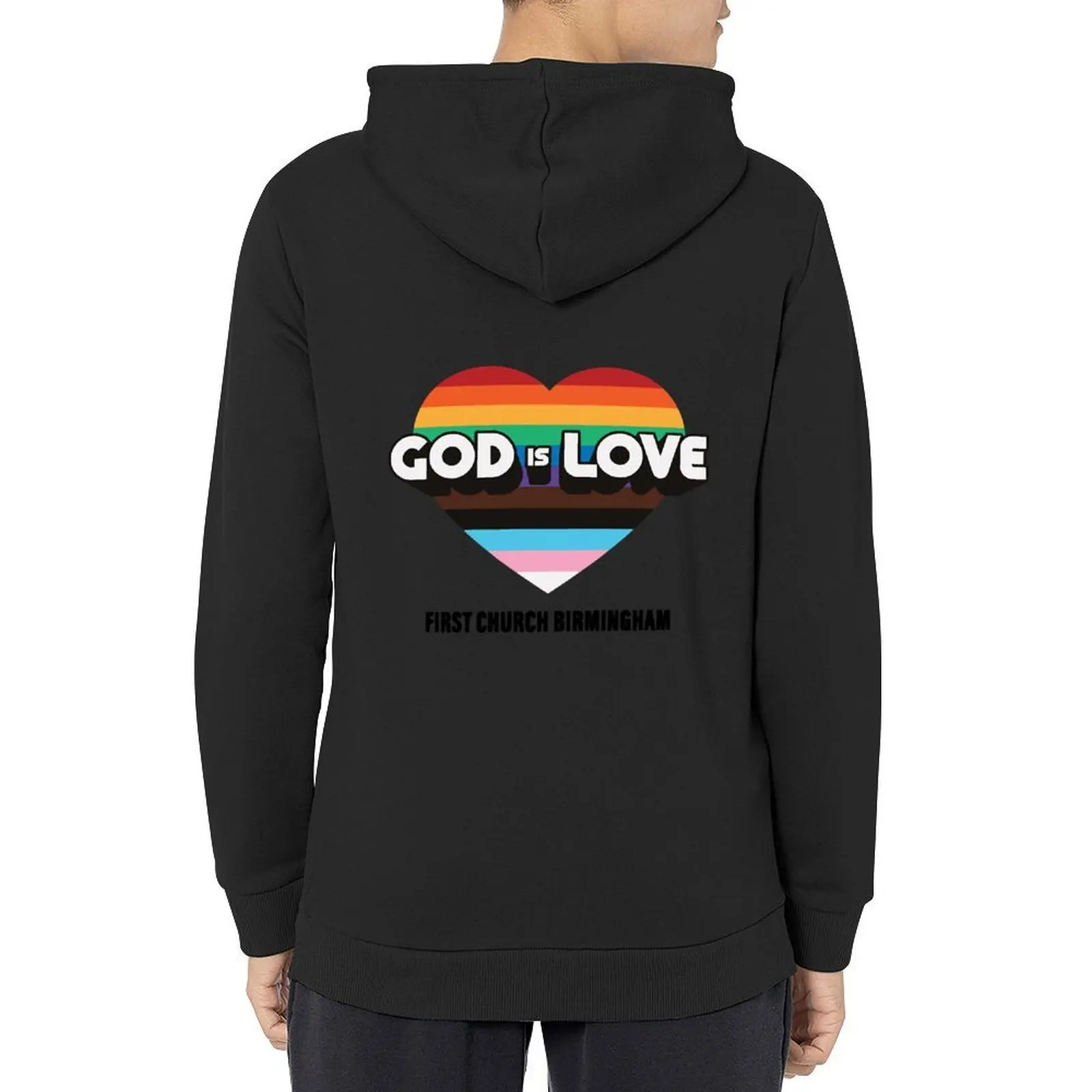 God is Love 2022 الكنيسة الأولى برمنغهام هوديي الملابس الجمالية ملابس رجالي ملابس أنيمي هوديي الرسم