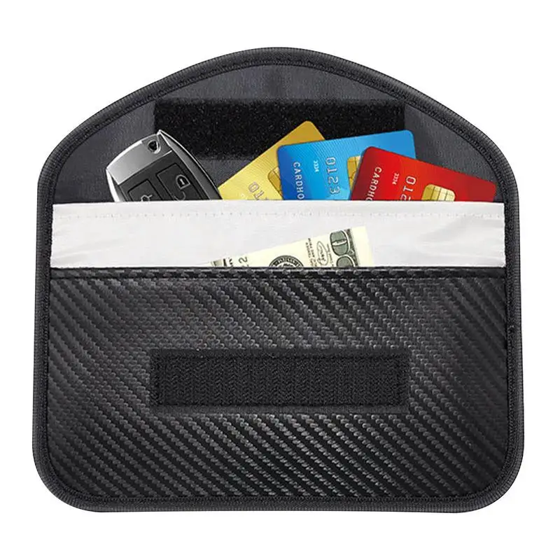 

Car Key Signal Blocker Case Fara Day Cage Fob Pouch Keyless RFID Blocking Shielding Bag Interior Accessories Supply Car Styling