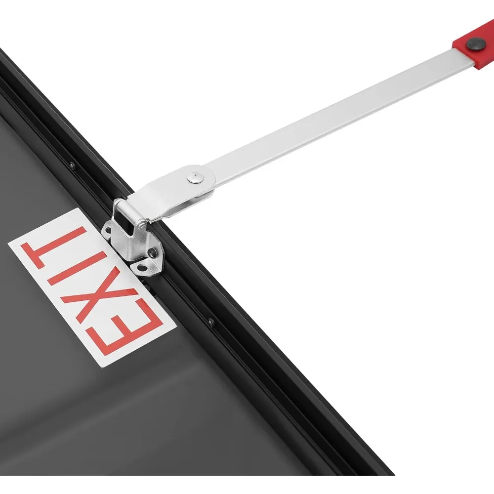 نافذة خروج RV زجاجية مع حواف وشاشة، 22 × 15، لاستبدال الطوارئ لمقطورة الشاحنة والبضائع