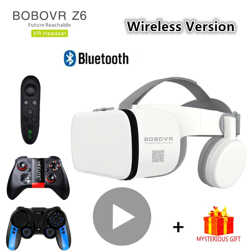 

New Bobovr Z6 Bluetooth Casque Helmet 3D VR Glasses Virtual Reality Headset For Smartphone Smart Phone Goggles Viar Binoculars