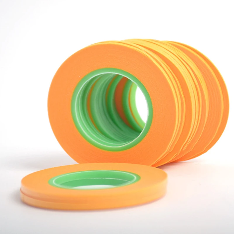 Modelo de pulverização revestimento cor ultra fita fina diy mascaramento especial largo 1mm/2mm/3mm 18m modelo cobrindo fita