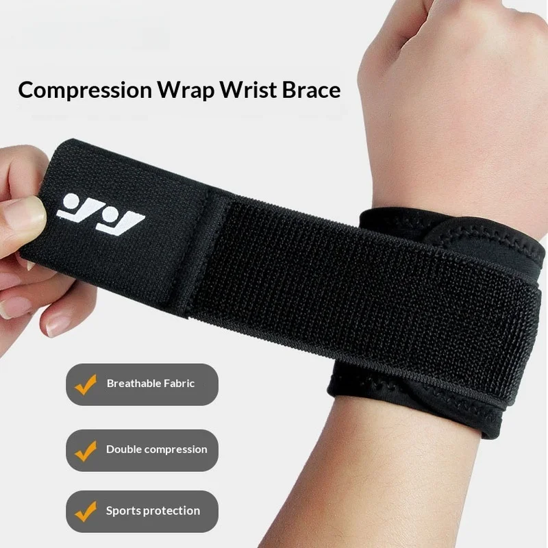 Sports Wristband for Men, Fitness Protective Fixed Bandage, Wrist Guard for Basketball, Badminton, and Volleyball, Compression w