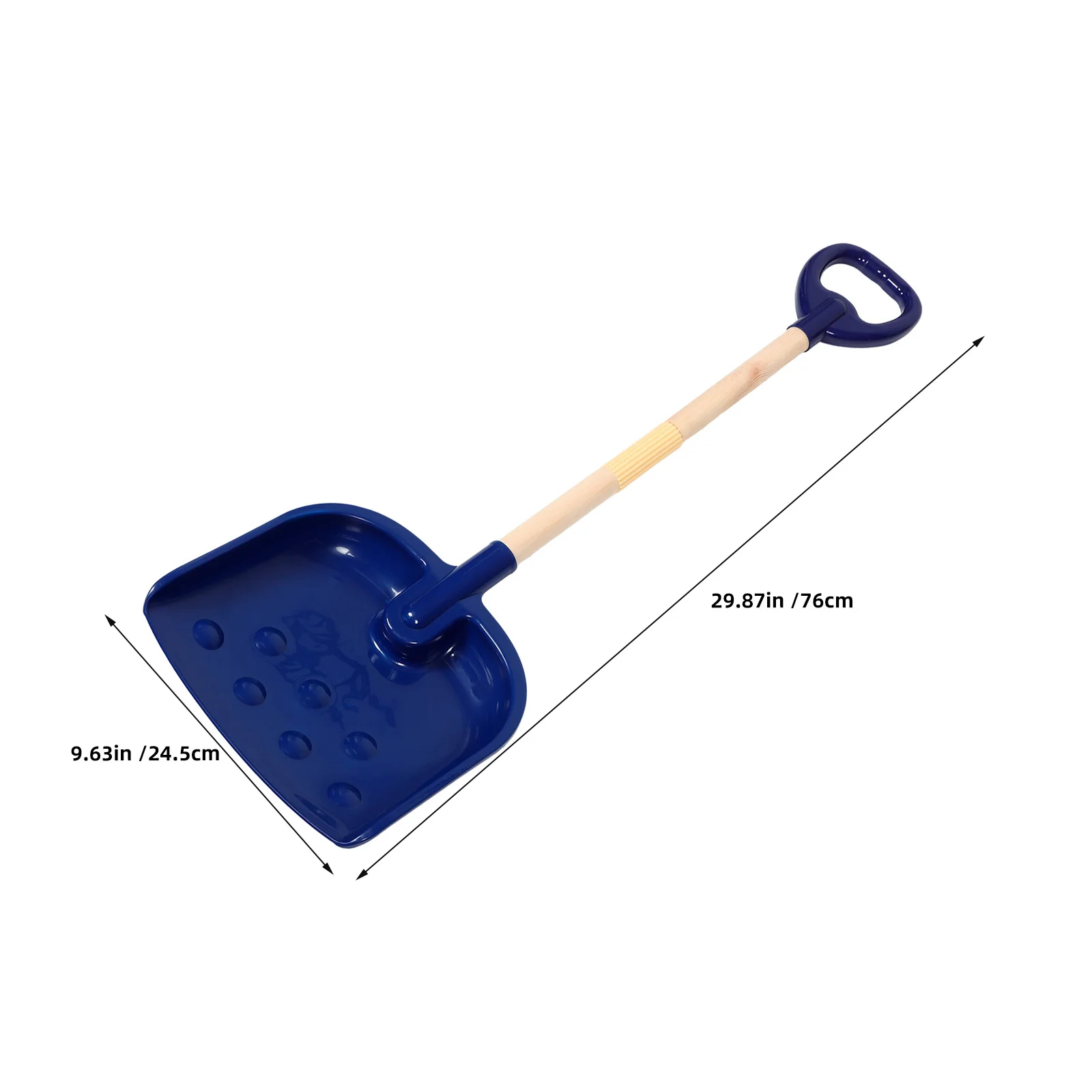 طقم معاول شاطئ للأطفال مكون من قطعتين، مقبض مجرفة ثلج رملية سميكة للأطفال الصغار للعب في الهواء الطلق - حفر خفيف الوزن