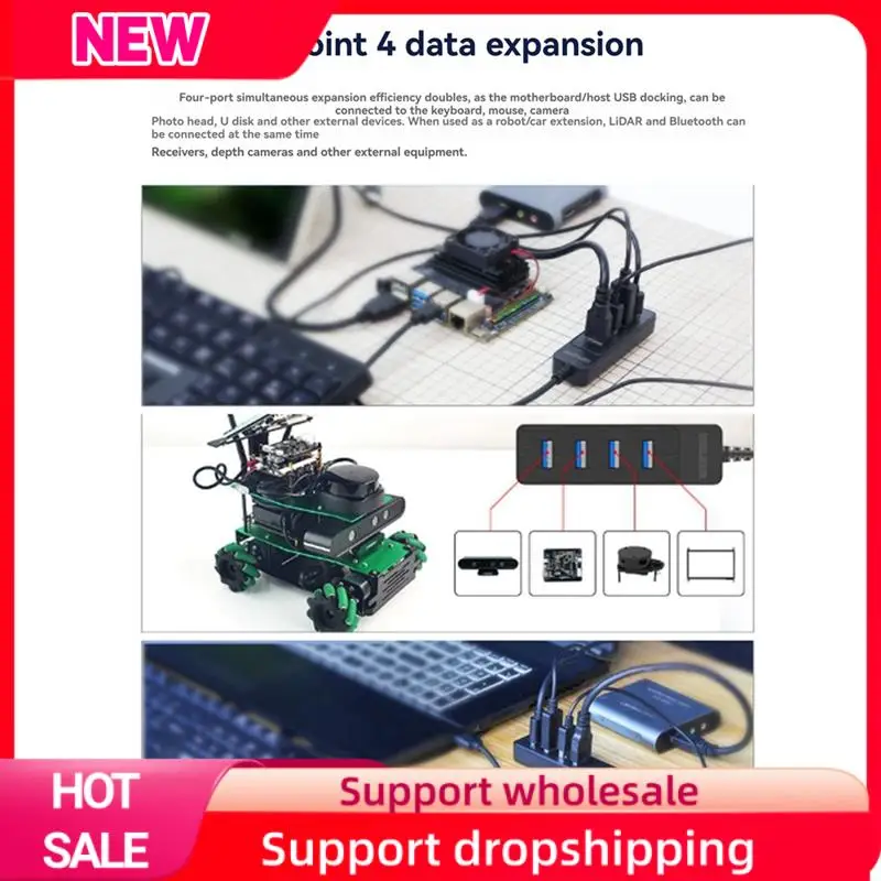 Superior 4-Port High-Speed USB 3.0 Hub 30CM USB Splitter Adapter, Expansion Dock Forfast Data Transfer, Multi-Device Support