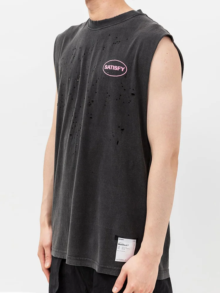 

Высококачественная футболка Satisify Motech Round Ne Distred из хлопка для бега с принтом Svel, молодежная модная летняя повседневная одежда