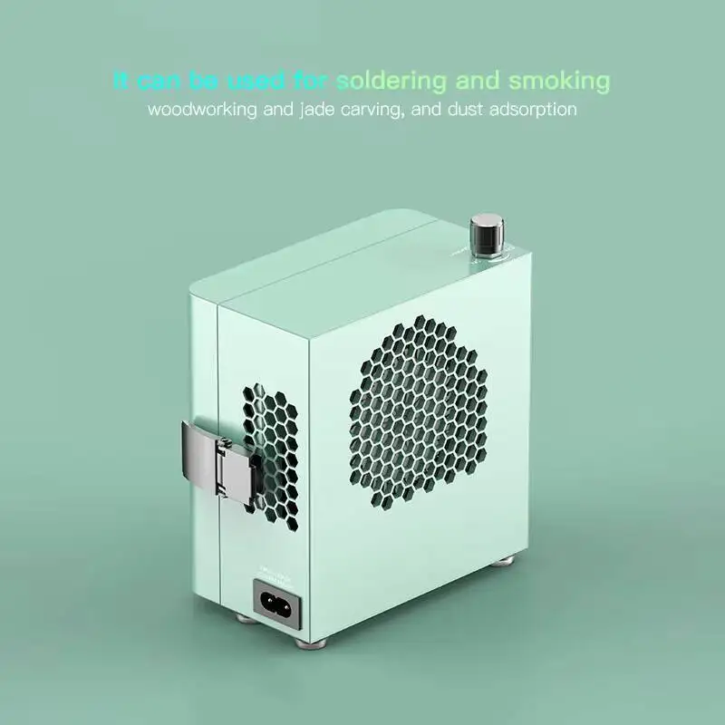 Compact Ionic Airflow Fan with 24V DC Power Overheat Protection Anti-Static Design for Safe Operation‌ for Soldering/Woodworking