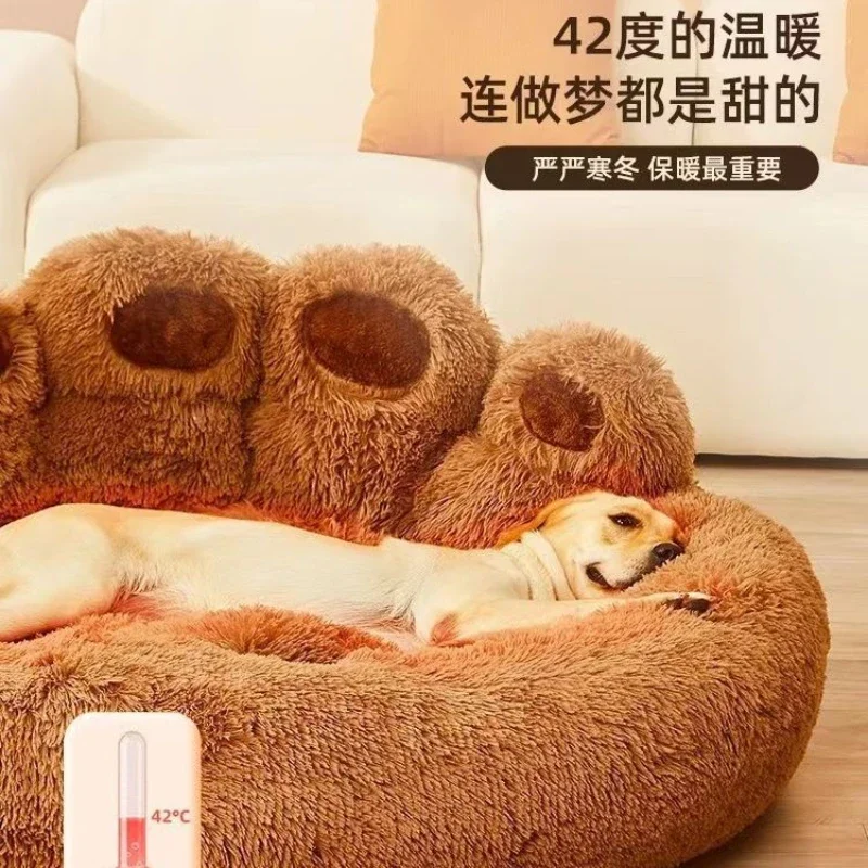 Kennel winter warm four seasons universal removable winter Internet celebrity dog bed sofa large dog cat litter pets