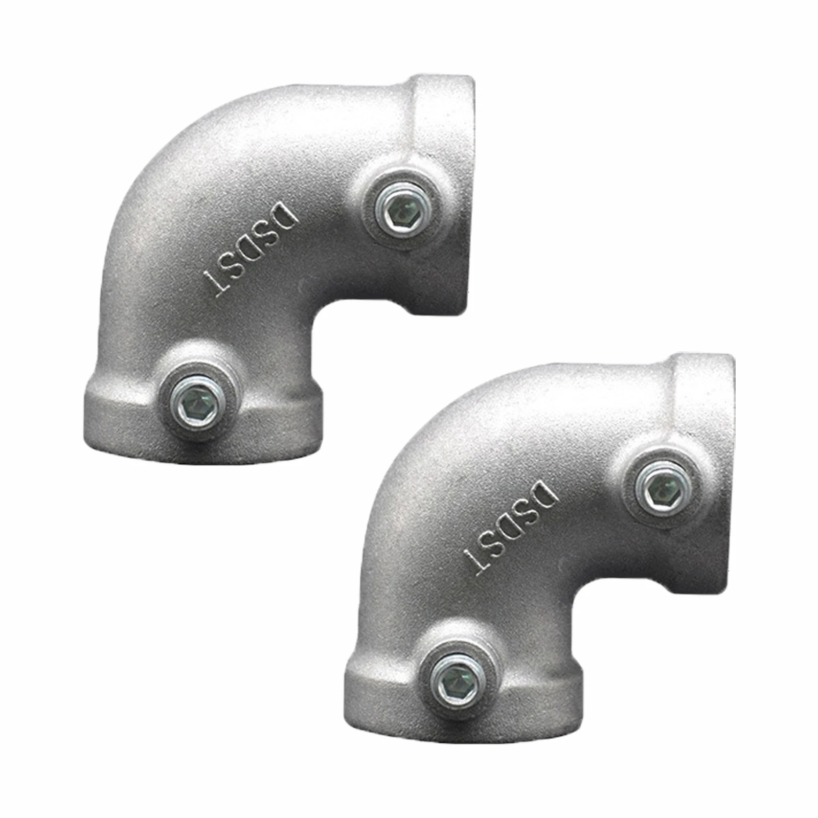 Unthreaded Aluminum Alloy Pipe Elbow Pipe Fitting Connection round tube fitting L-shaped round pipe connector connector