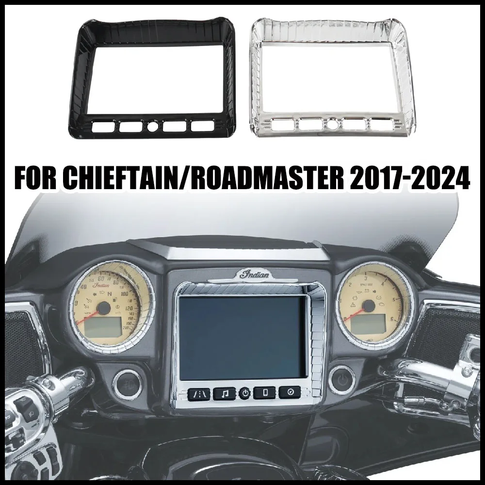 Aztec Touchscreen Frame Cover Stereo Accent FIT For Indian Chieftain 2017-2024 Waterproof ABS Easy Installation Enhance Look