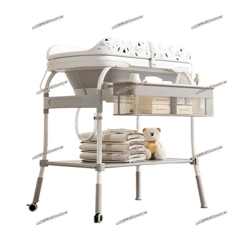 

Baby Care Table Removable Multi-functional Care Feeding with Bathtub Storage