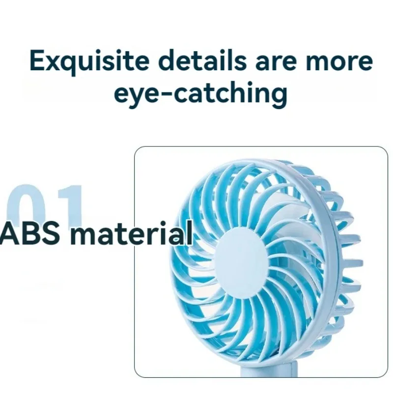 2024 простой ручной мини-вентилятор USB портативный стенд студенческий Электрический вентилятор компактный и портативный долговечный вентилятор