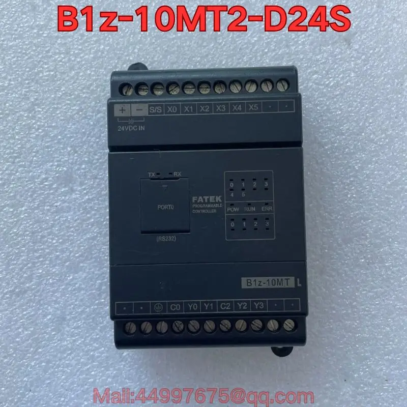 

Second-hand B1z-10MT2-D24S PLC module functional test is normal
