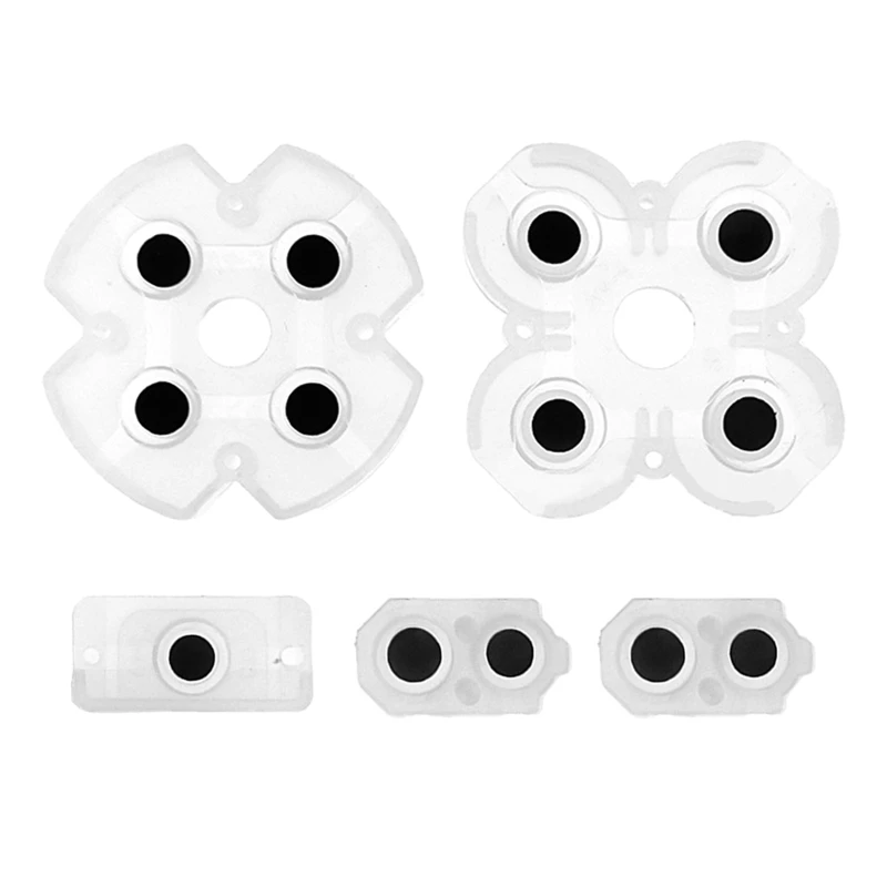 

CS1W Transparent Silicone Rubber Pads Contact L2 Button Conductive Rubber Button for PS4JDS 050 Controller