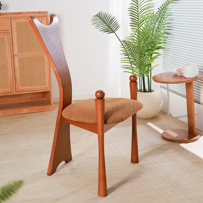 Wabi party chair, medieval dining chair, home, creative French retro, art high back chair
