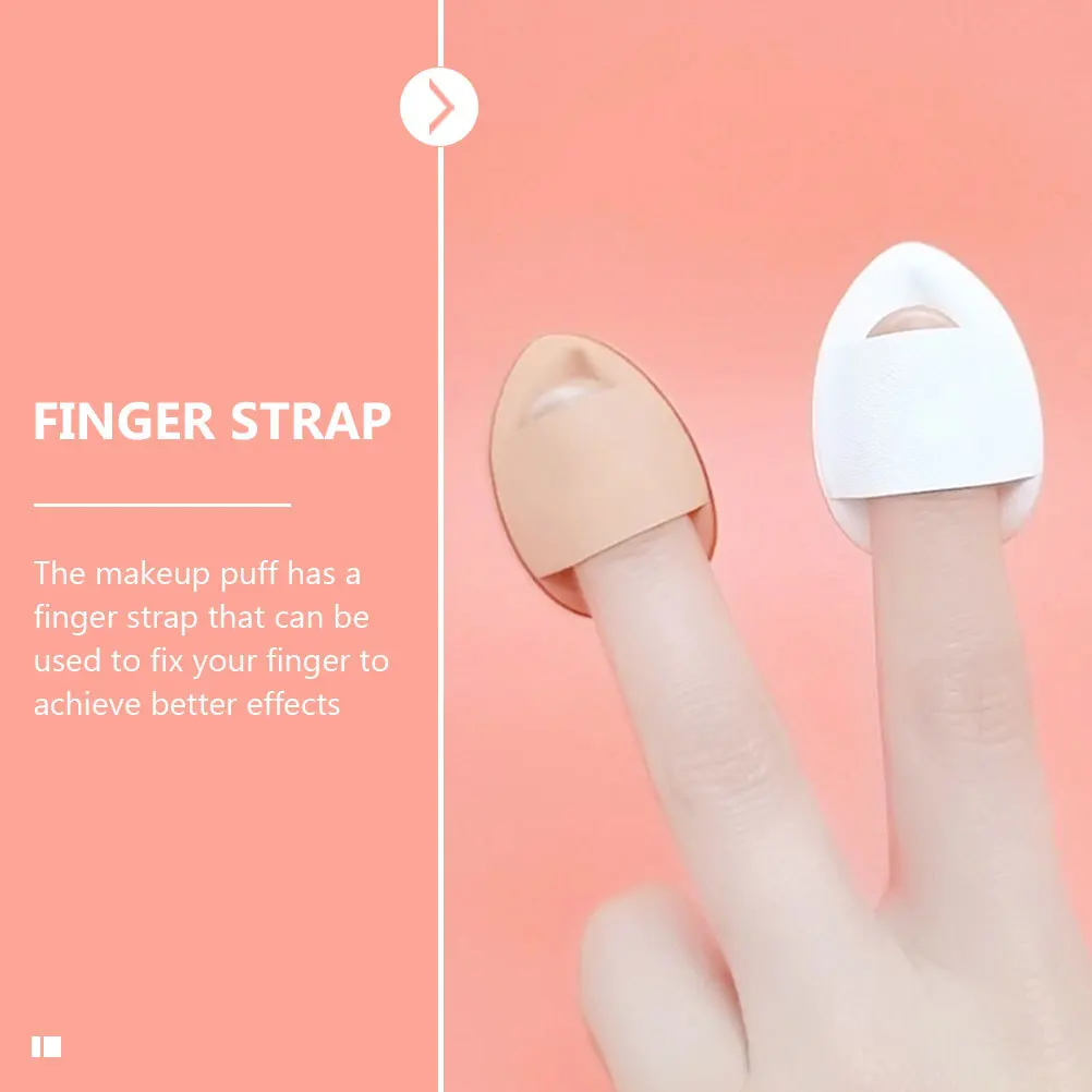 

15Pcs Mini Finger Makeup Breathable Small Powder Tools for Foundation Blush Highlighter Makeup Puff