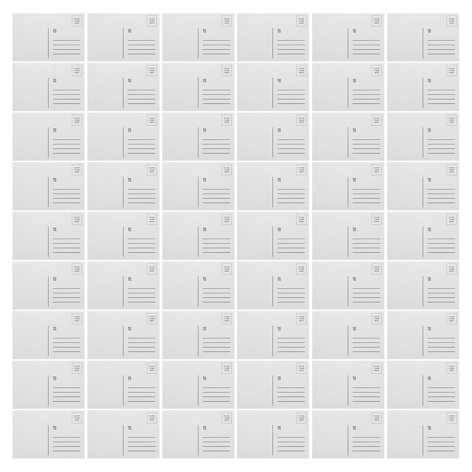 アートプロジェクト用、クリスマスカード、郵送用カード、白地の4×6インチの紙製カード、100枚入り、大量販売、ビジネス用途にも。