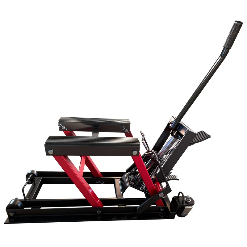 Hydraulic Heavy Motorcycle Lifting Platform Motorbike Repair Lift Stand For Workshop Maintenance Service Handling Tools