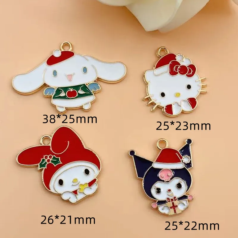 10pcs Alloy Pendant Charm Accessory Earrings Cartoon Anime Pendant Jewelry Accessories DIY Pendant Enamel Pendant Enamel Charms