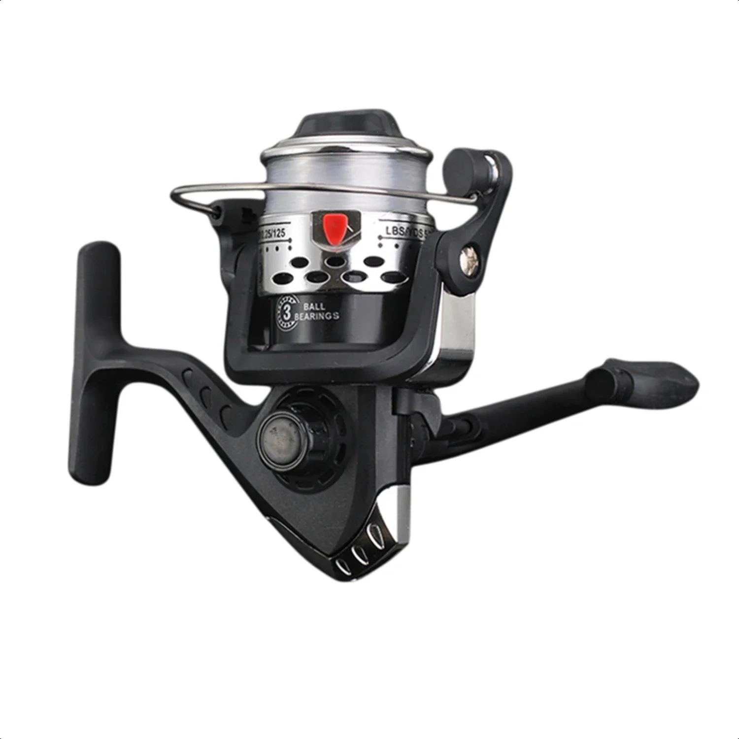 Ultralight Folding Fishing Reel With Large 100m Fishing Line - Lightweight Spinning Reel for Casting Wheel Vessel Bait - Superio