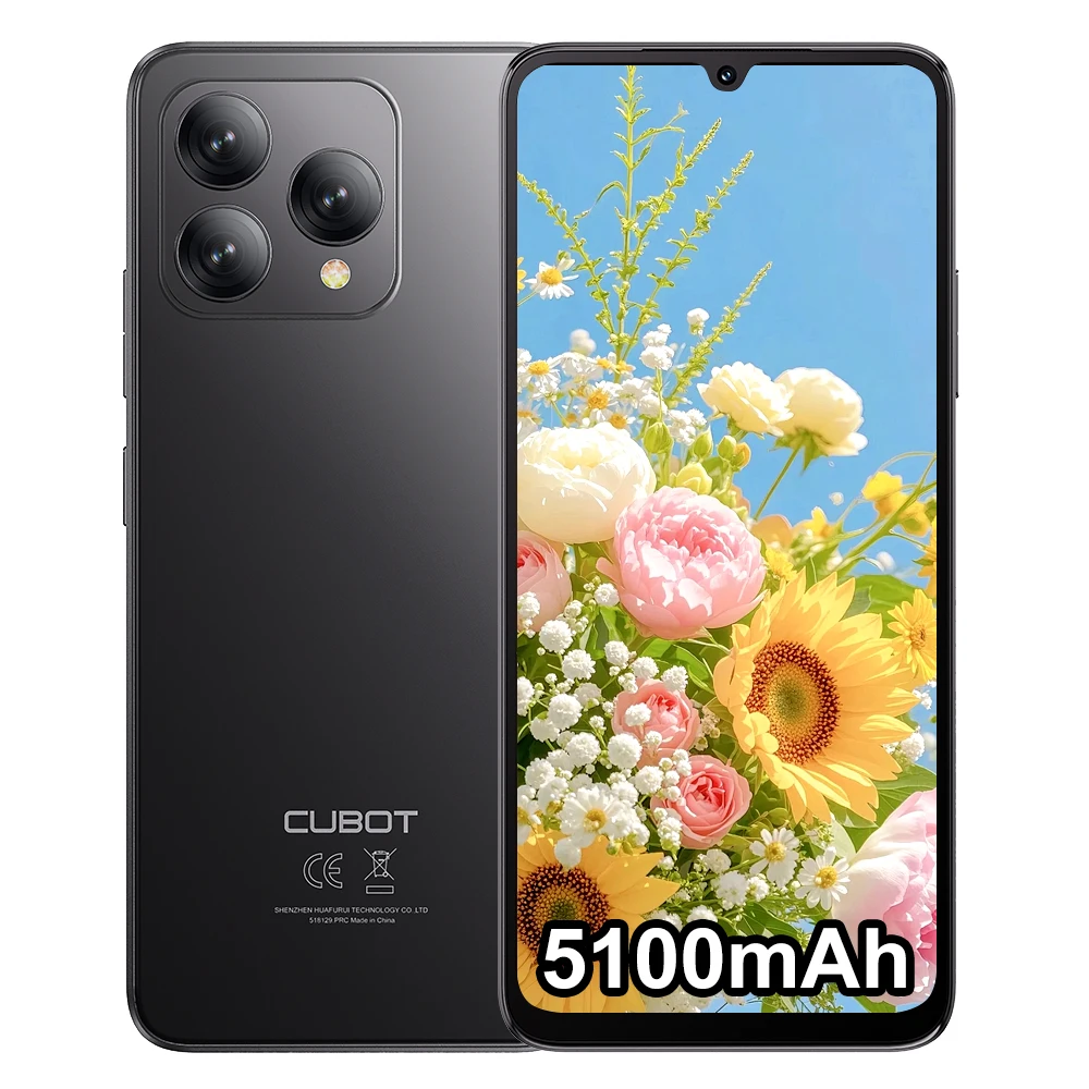 Cubot A40 Smartphone Android 15 12 GB(4 + 8 )+ 256 GB 6,88'' 120Hz 5100 mAh NFC/GPS Gezichtsherkenning 4G Telephone Portable IPS