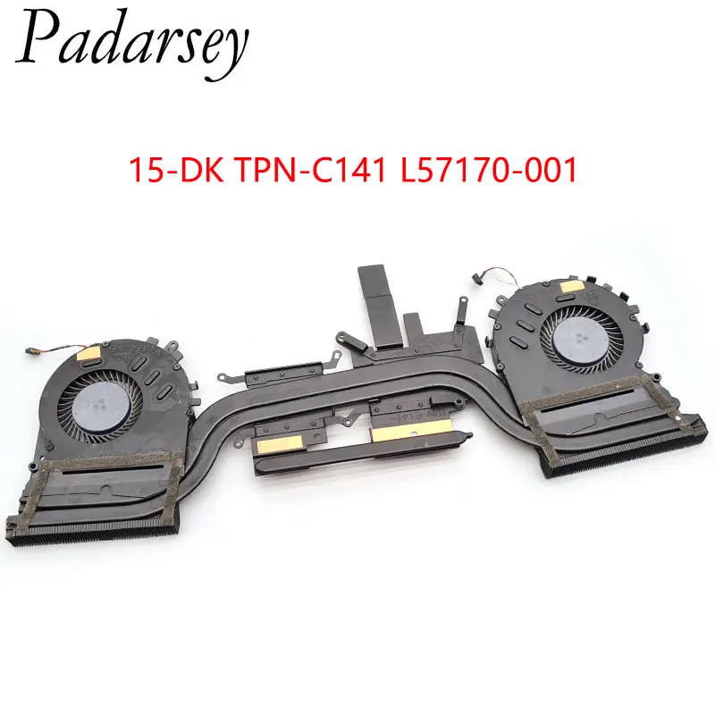 Padarsey Replacement Laptop Cooling Cooler Fan for HP Pavilion 15-DK 15T-DK TPN-C141 With Heatsink L57170-001