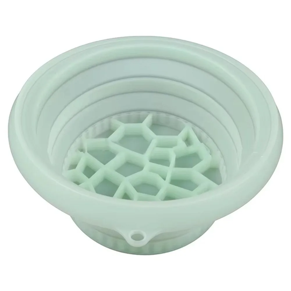 

Silicone Ice Folding Basin Large Built-in Ice Tray Foldable Face Ice Bath Bowl Collapsible Portable Ice Water Facials Bowl
